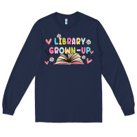 Navy library grown up Long Sleeve Tee - MaliasSmallBusiness