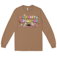 Toasted Coconut library grown up Long Sleeve Tee - MaliasSmallBusiness