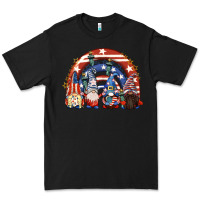 Black 4th of July rainbow with gnomes Premium Tee - CowGirlArtShop