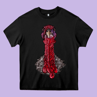 Gobble Head Heavy Core Tee Designed By Ranaportraitstore