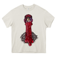 Cream gobble head Heavy Core Tee - RanaPortraitStore