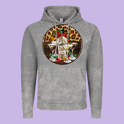 Christmas Martini Cocktail Party Vintage Hoodie Designed By Adodesignshop