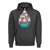 Charcoal Heather baseball and western roses teardrop  8 Zipper Hoodie - BundleAndBundleShop