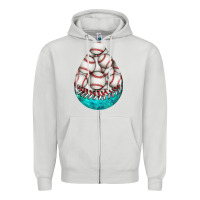 Dove Grey baseball and western roses teardrop  8 Zipper Hoodie - BundleAndBundleShop