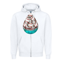 White baseball and western roses teardrop  8 Zipper Hoodie - BundleAndBundleShop