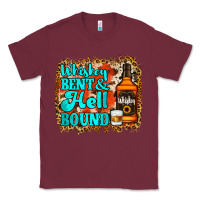 Burgundy Whiskey Bent and Hell Bound Classic Tee - Jasminsmagicworld