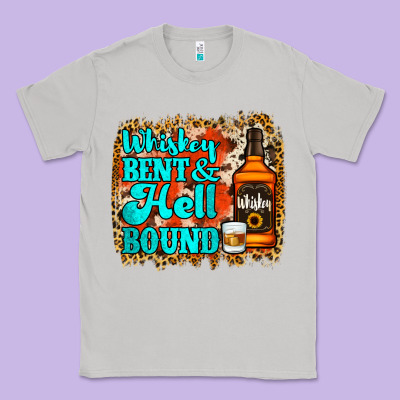 Whiskey Bent And Hell Bound Classic Tee Designed By Jasminsmagicworld