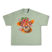Oil Green valentines day orange cow Urban Heavy Tee - Jasminsmagicworld