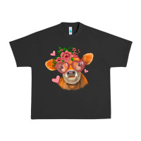 Valentines Day Orange Cow Urban Heavy Tee | Teevron