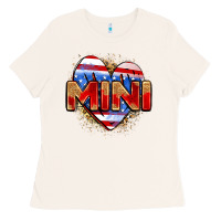 American Mini Heart Ladies Tee | Teevron