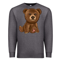 Charcoal Heather bear Premium Sweatshirt - texasbilliewilder