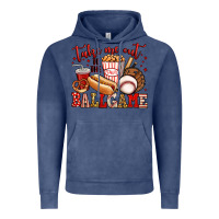 Vintage Denim take me out to the ball game baseball Vintage Hoodie - Jasminsmagicworld