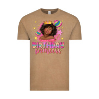 Vintage Coffee birthday princess with afro girl Vintage Tee - NancyCooperArtShop