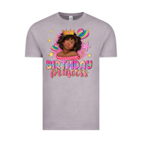 Vintage Zinc birthday princess with afro girl Vintage Tee - NancyCooperArtShop
