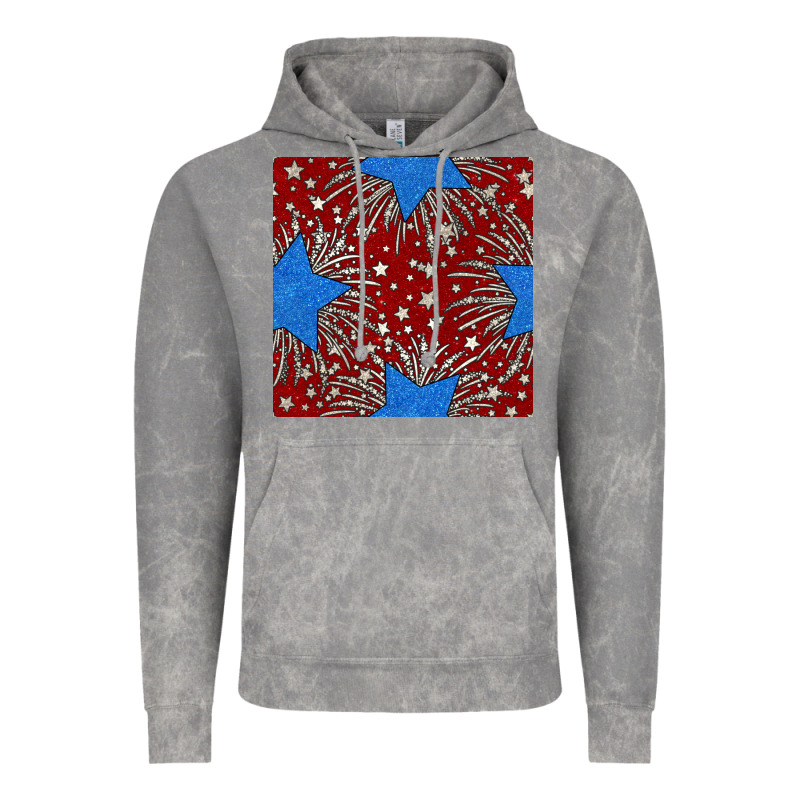 Glitter 4th Of July Seamless Pattern Vintage Hoodie by BundleAndBundleShop | Teevron