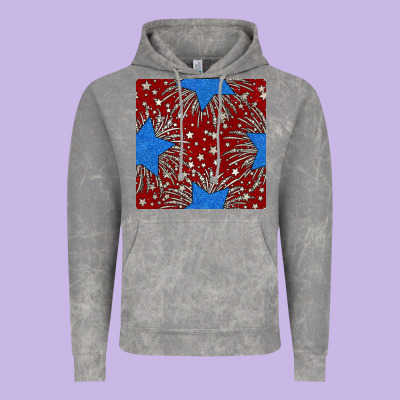 Glitter 4th Of July Seamless Pattern Vintage Hoodie Designed By Bundleandbundleshop