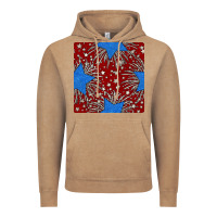Vintage Coffee Glitter 4th of July Seamless Pattern Vintage Hoodie - BundleAndBundleShop