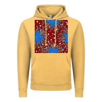 Vintage Mustard Glitter 4th of July Seamless Pattern Vintage Hoodie - BundleAndBundleShop