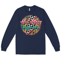 Navy hot mess express Long Sleeve Tee - MaliasSmallBusiness