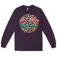 Plum hot mess express Long Sleeve Tee - MaliasSmallBusiness