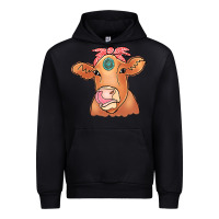 Foreset Green Cow  Turquoise Urban Hoodie - CowCowDesign