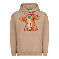 Pigment Burro Cow  Turquoise Urban Hoodie - CowCowDesign