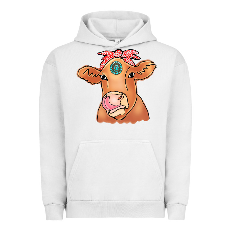 Cow  Turquoise Urban Hoodie by CowCowDesign | Teevron