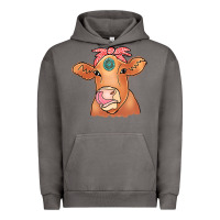 Pigment Tornado Cow  Turquoise Urban Hoodie - CowCowDesign
