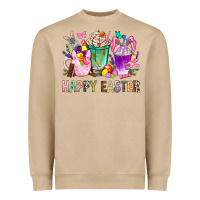 Mushroom Happy Easter coffee cups with Bunny Heavyweight Sweatshirt - NancyCooperArtShop