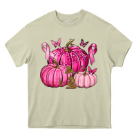 Mossy Breast Cancer We Wear Pink with Pumpkin and Ribbon Heavy Core Tee - texasbilliewilder