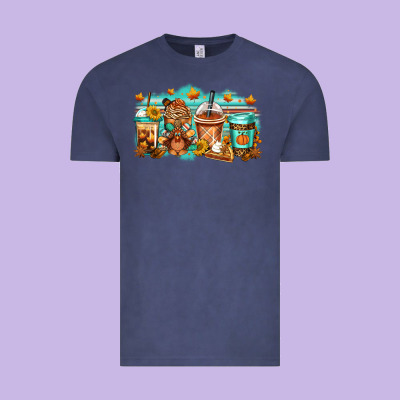 Thanksgiving Coffee Vintage Tee Designed By Jasminsmagicworld
