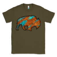 Army Green bison Classic Tee - Jasminsmagicworld