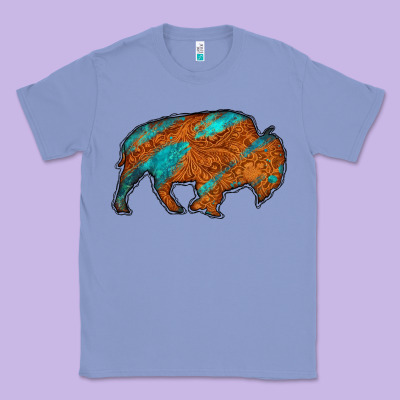 Bison Classic Tee Designed By Jasminsmagicworld