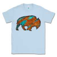 Dusty Blue bison Classic Tee - Jasminsmagicworld