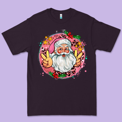 Merry Christmas Peace Santa Premium Tee Designed By Adodesignshop