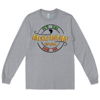 Heather Grey black history Long Sleeve Tee - MaliasSmallBusiness