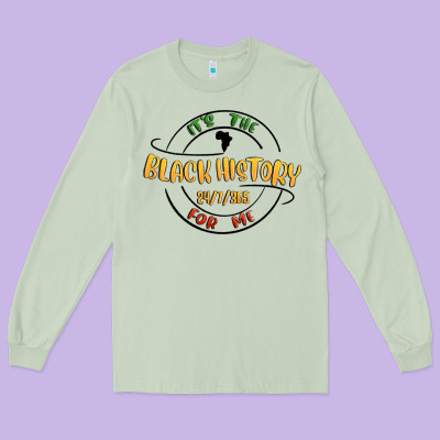 Black History Long Sleeve Tee Designed By Maliassmallbusiness
