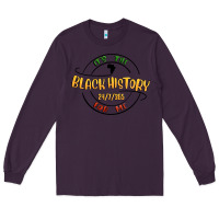 Plum black history Long Sleeve Tee - MaliasSmallBusiness