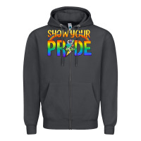 Smoke Lgbtq Show Your Pride With Rainbow Zipper Hoodie - BundleAndBundleShop