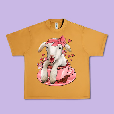 Valentines Day Lamb Urban Heavy Tee Designed By Jasminsmagicworld