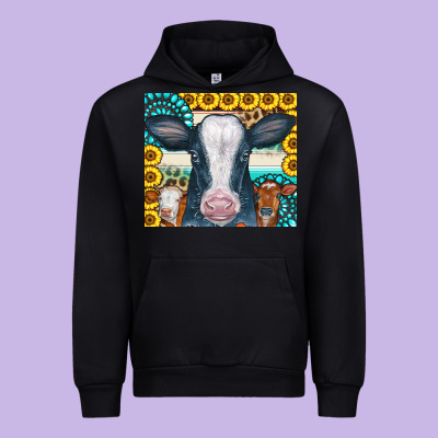 Cows Gemstone Sunflowers Tumbler Urban Hoodie Designed By Cowcowdesign