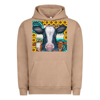 Pigment Burro Cows Gemstone Sunflowers Tumbler Urban Hoodie - CowCowDesign