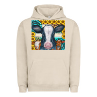 Pigment French Oak Cows Gemstone Sunflowers Tumbler Urban Hoodie - CowCowDesign