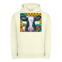 Pigment Pistachio Cows Gemstone Sunflowers Tumbler Urban Hoodie - CowCowDesign