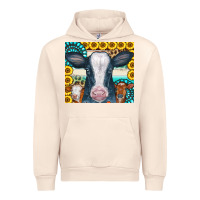 Sandshell Cows Gemstone Sunflowers Tumbler Urban Hoodie - CowCowDesign