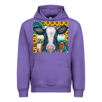 Tulip Cows Gemstone Sunflowers Tumbler Urban Hoodie - CowCowDesign