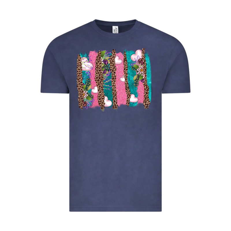 V.d Turquoise Leopard And Flowers  Brushstrokes Vintage Tee by AdoDesignShop | Teevron