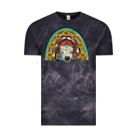 Cloud Black scottish white calf  rainbow Vintage Tee - BarkalooDesign