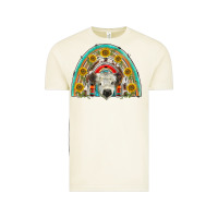 Vintage Arctic scottish white calf  rainbow Vintage Tee - BarkalooDesign