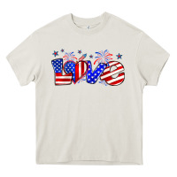Cream love 4th of july Heavy Core Tee - Zillion Design Studio